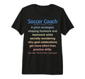Funny Soccer Coach Tri Blend T-Shirt - Fun Novelty Design for Adults