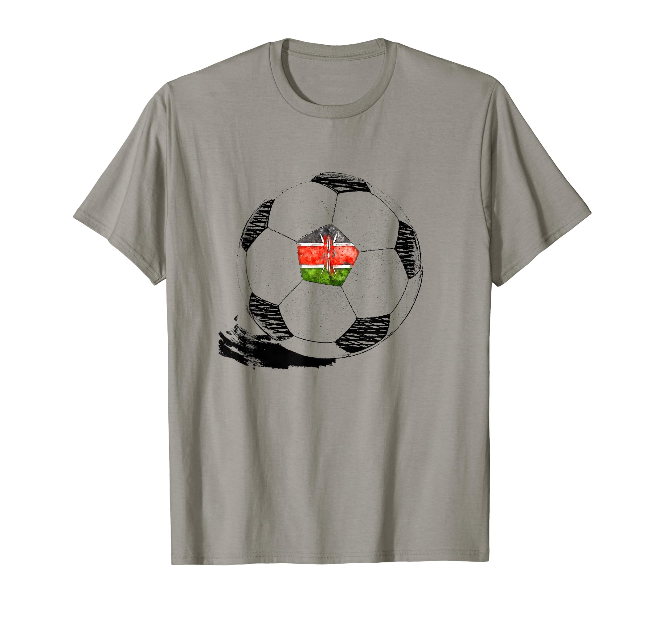 Soccer Kenya Flag Kenyan Pride T-Shirt - Trendy Graphic for Adults