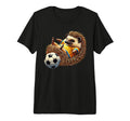 Hedgehog Soccer Player Animal Football Fan T-Shirt - Trendy Graphic Unisex