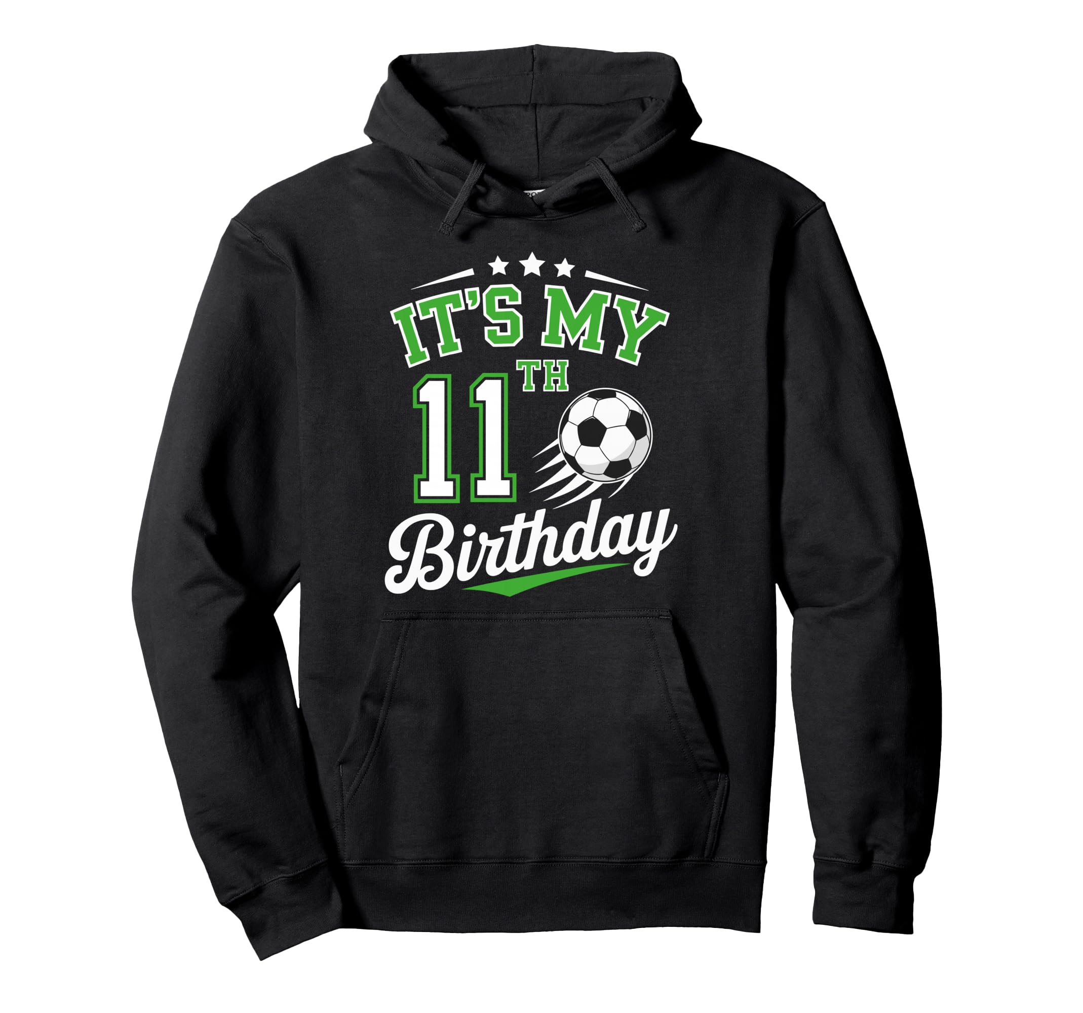 Its My 11Th Birthday Soccer 11 Years Hoodie - Streetwear Style Men Women