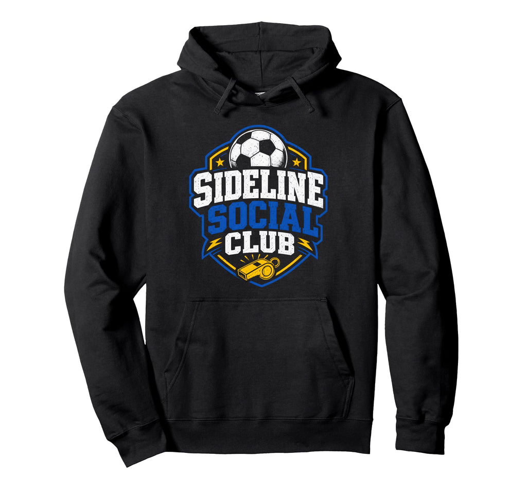 Sideline Social Club Soccer Team Hoodie - Casual Everyday Wear for Adults