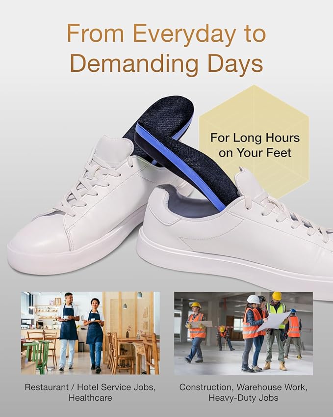 Premium Quality Gel Shoe Insoles from Japan, Shock Absorption, High Arch Support, Walking, Golf Insoles Men, Shoe Inserts Women, Shoe Insoles Women, Shoe Inserts Men, Unisex Sole Inserts, XS