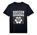 Mens Soccer Grandma Heart Field Cleats T-Shirt - Unique Graphic Unisex