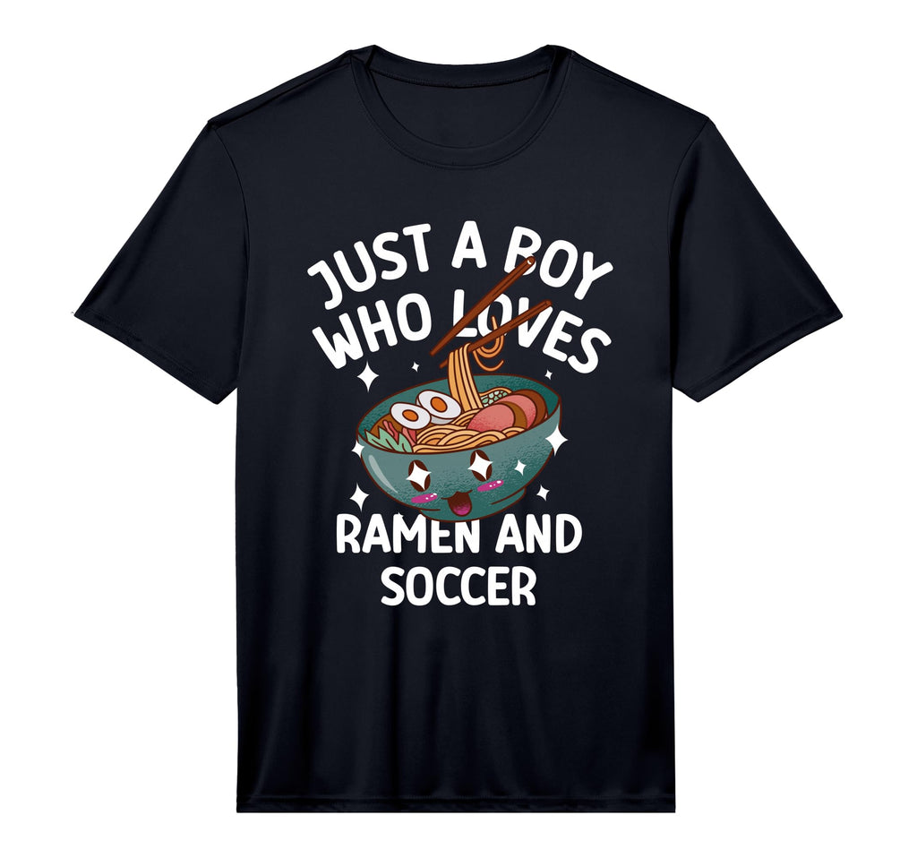 Just Who Loves Ramen Soccer Funny T-Shirt - Aesthetic Graphic Men Women