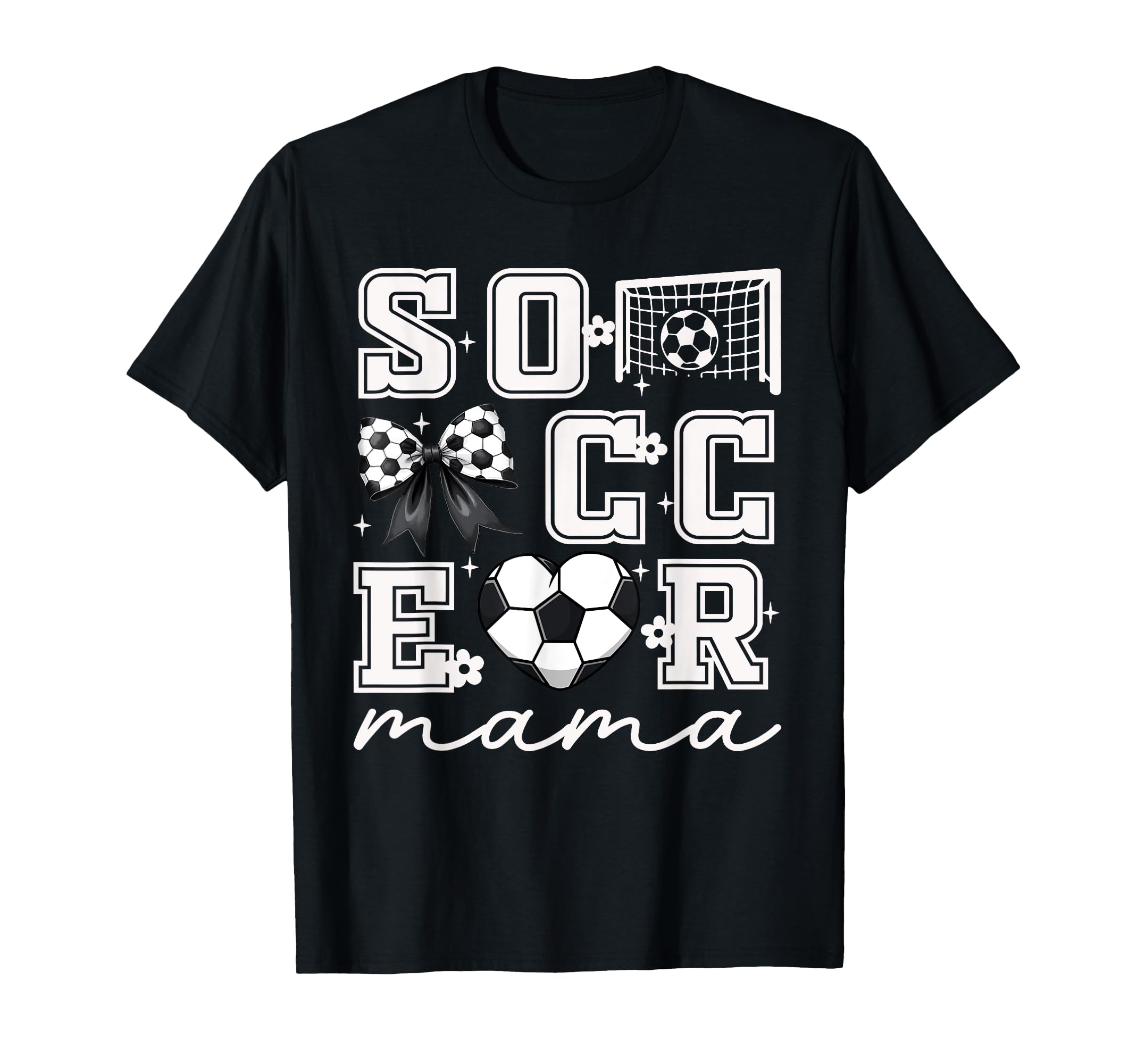 Soccer Mama Coquette Bow Funny Soccer T-Shirt - Custom Art Print Men Women