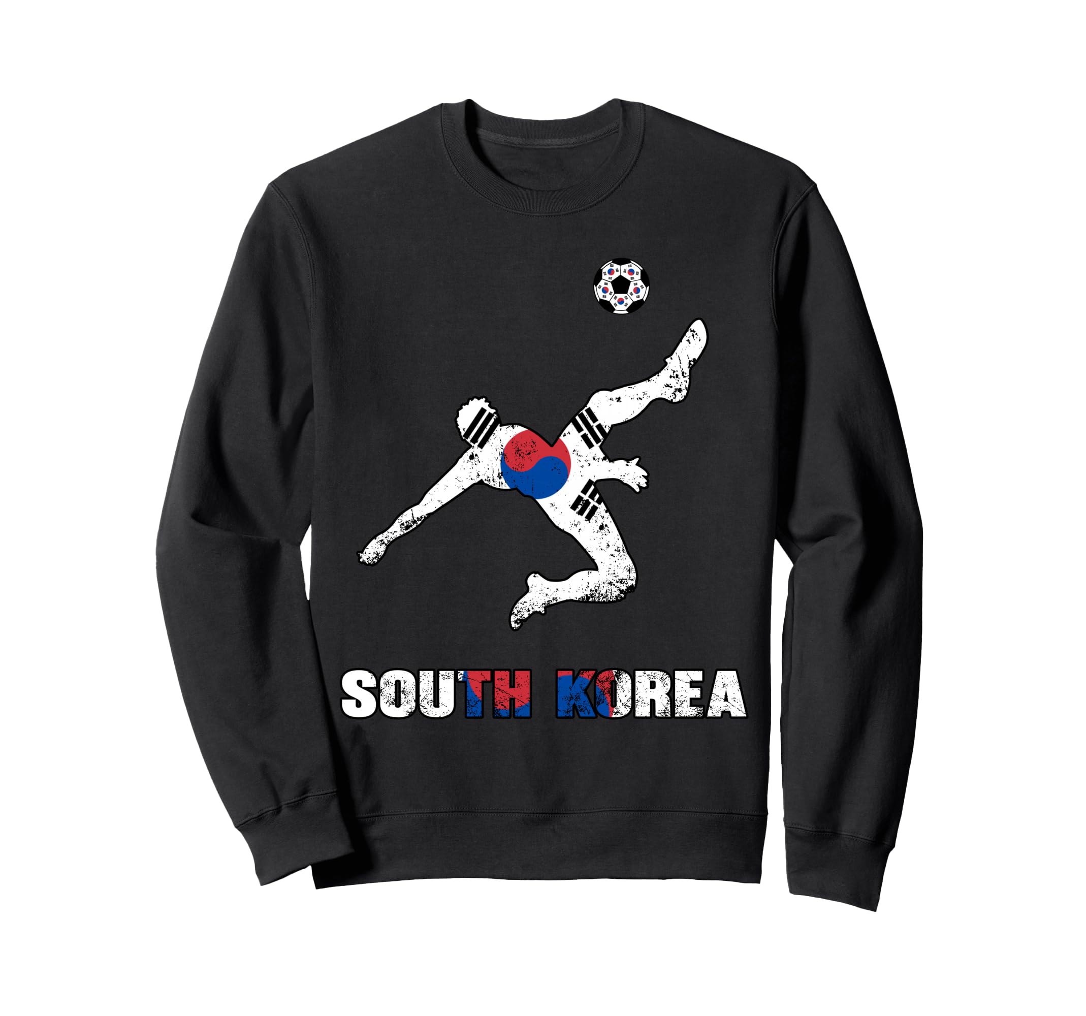 South Korea Football Soccer Sweatshirt - Fun Novelty Design for Adults