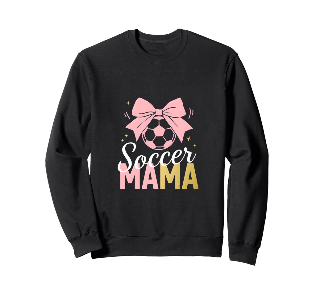 Soccer Mama Bow Soccer Mom Club Sweatshirt - Custom Art Print Men Women