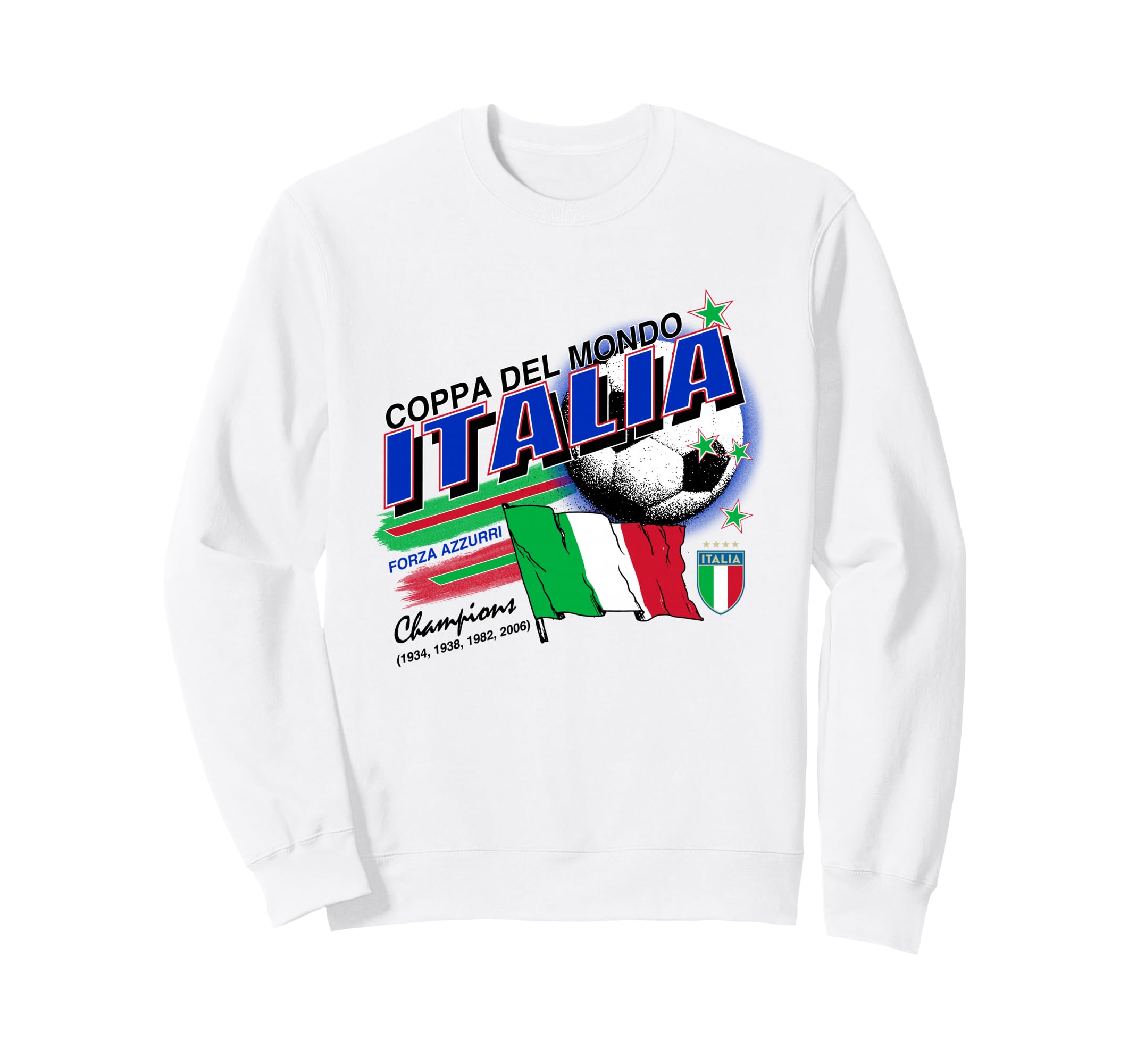 Italy World Cup Football Sweatshirt - Custom Art Print for Adults