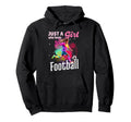 Just Who Loves Football Player Soccer Hoodie - Graphic Print for Adults