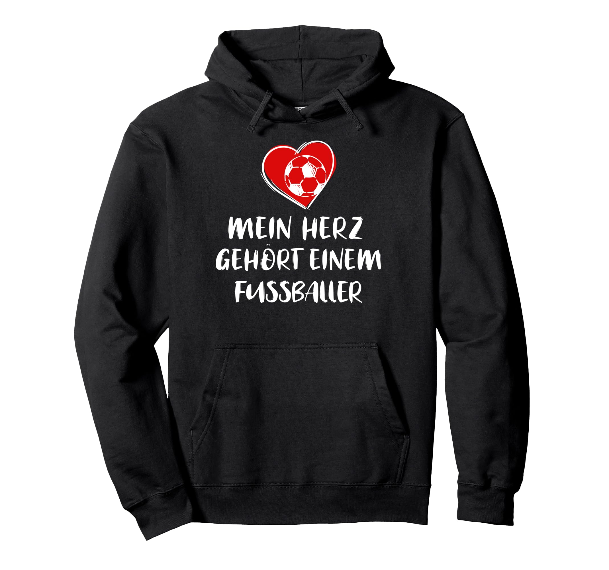 I Love Footballer Player Fan Hoodie - Novelty Apparel Unisex