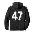 Number 47 Backside 80S 90S Team Jersey Hoodie - Unique Graphic for Adults