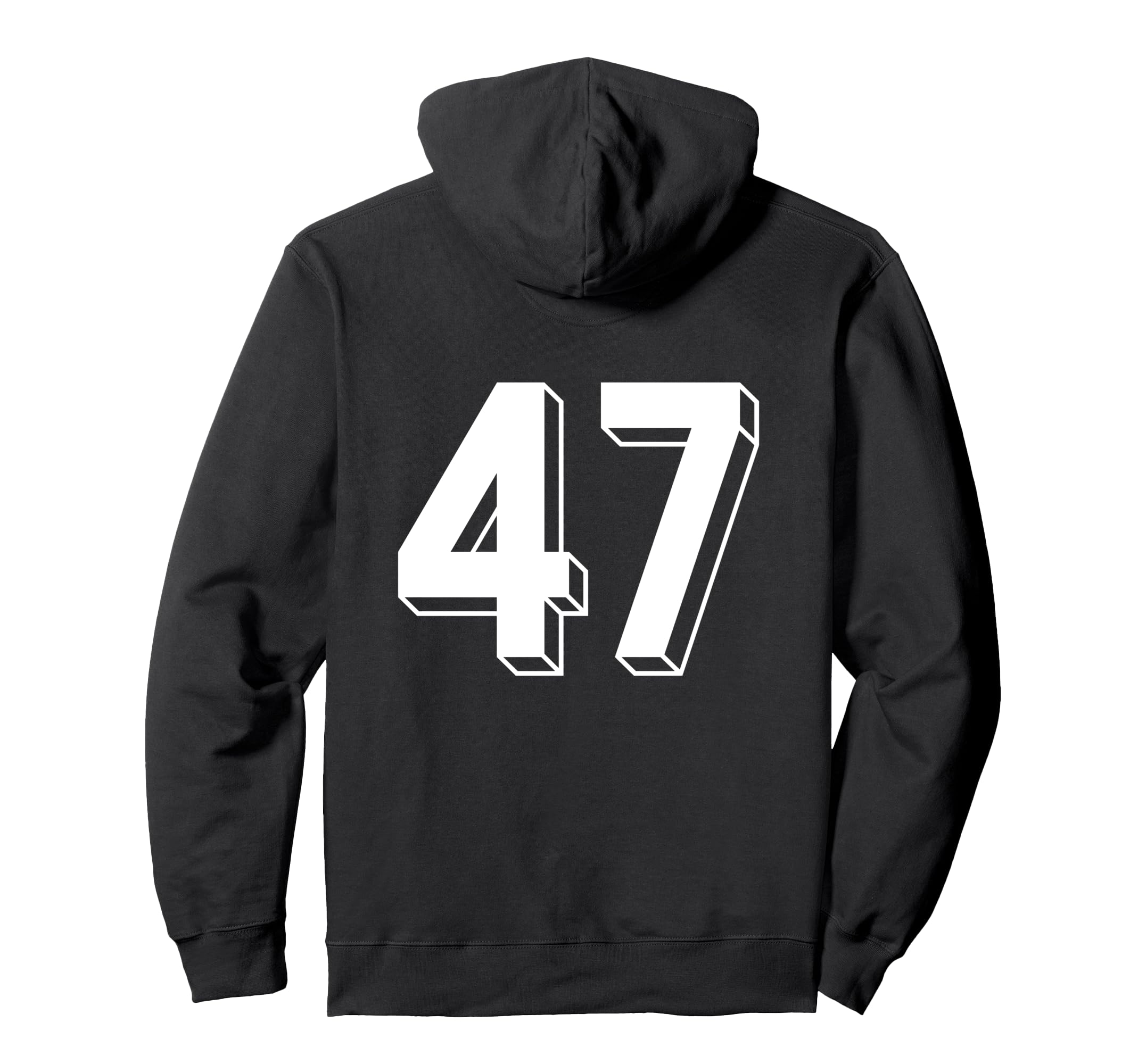 Number 47 Backside 80S 90S Team Jersey Hoodie - Unique Graphic for Adults