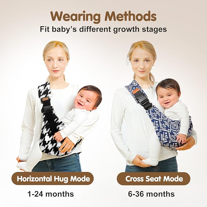 Baby Sling Carrier,Toddler Carrier, 2025 New Baby Sling,Portable and Lightweight Sling,Non-Slip Hip Seat Carrying 10-30lbs(Leaf)