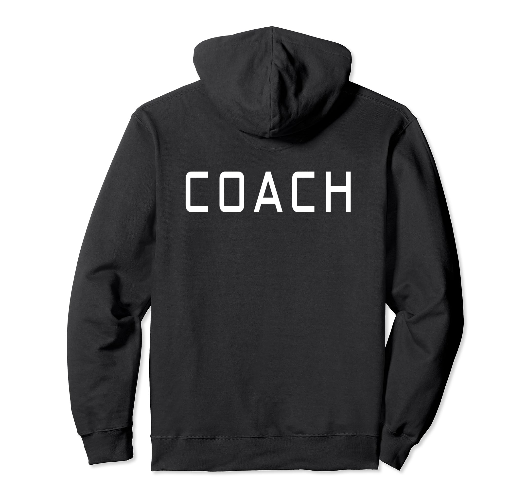 Trainer Instructor Back Soccer Hoodie - Minimalist Print for Adults