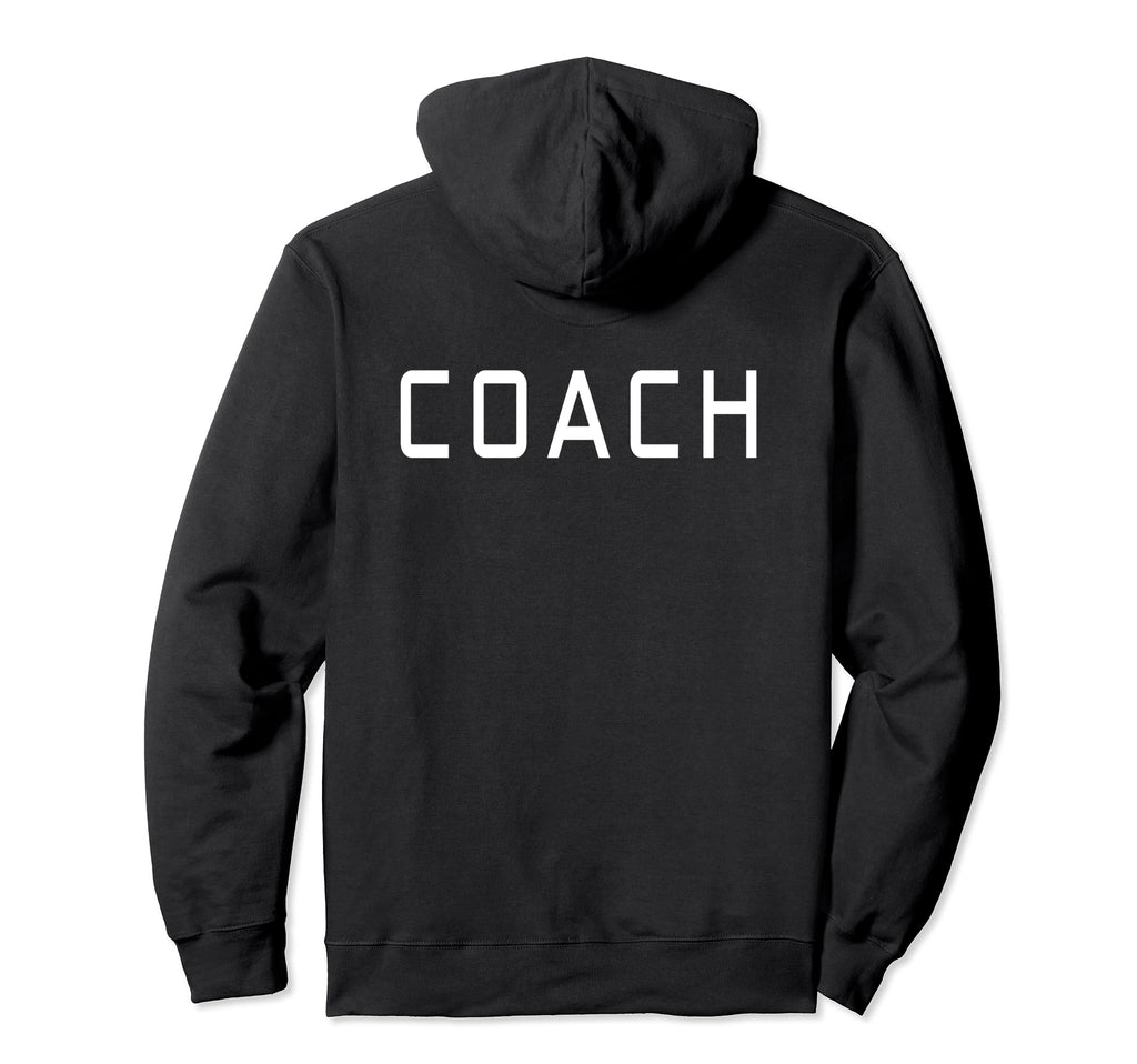 Trainer Instructor Back Soccer Hoodie - Minimalist Print Men Women