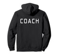 Trainer Instructor Back Soccer Hoodie - Minimalist Print Men Women