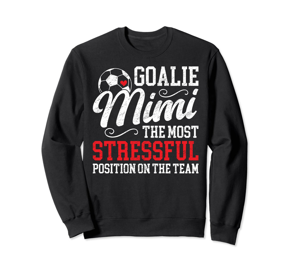 Soccer Goalie Mimi Funny Mimi Soccer Sweatshirt - Graphic Print Unisex