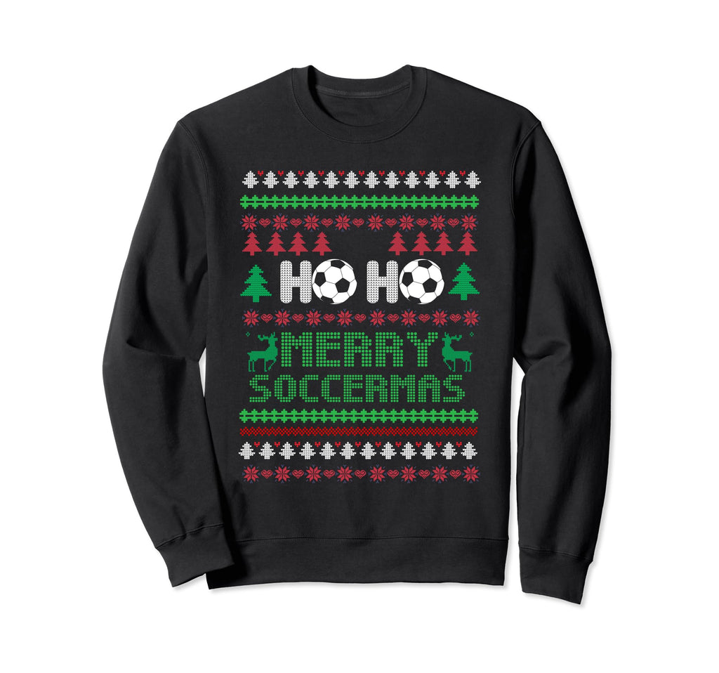 Soccer Goalkeeper Holiday Santa Claus Sweatshirt - Minimalist Print Unisex