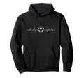 Soccer Heartbeat Minimalist Football Hoodie - Custom Art Print Men Women