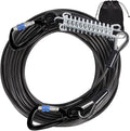Snagle Paw Dog Tie Out Cable 15FT,Heavy Duty Dog Leads for Yard with Shock Absorbing Spring & Swivel Hook,Leash Cable for Outdoor Camping,Dog Line for Small Large Dogs,withstand 1000LBS Break Strength