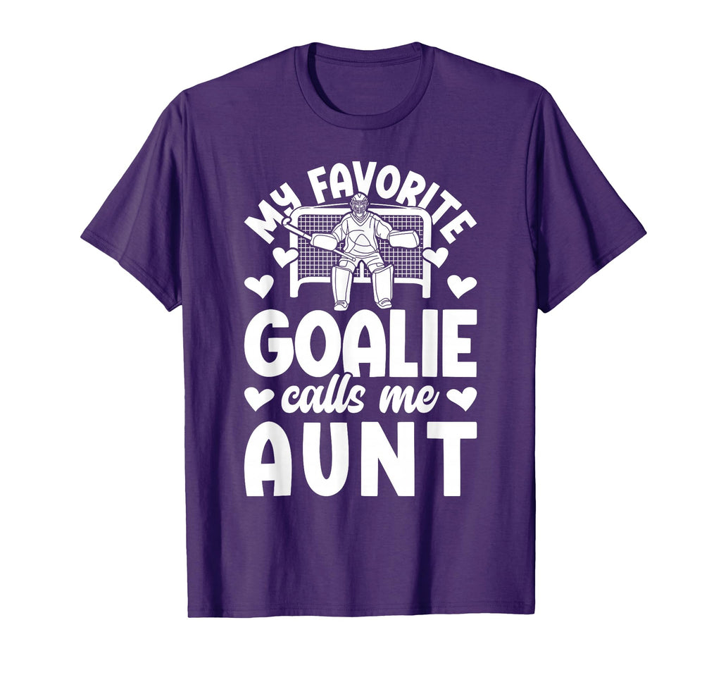 Proud Field Hockey Goalie Aunt Field T-Shirt - Trendy Graphic Men Women