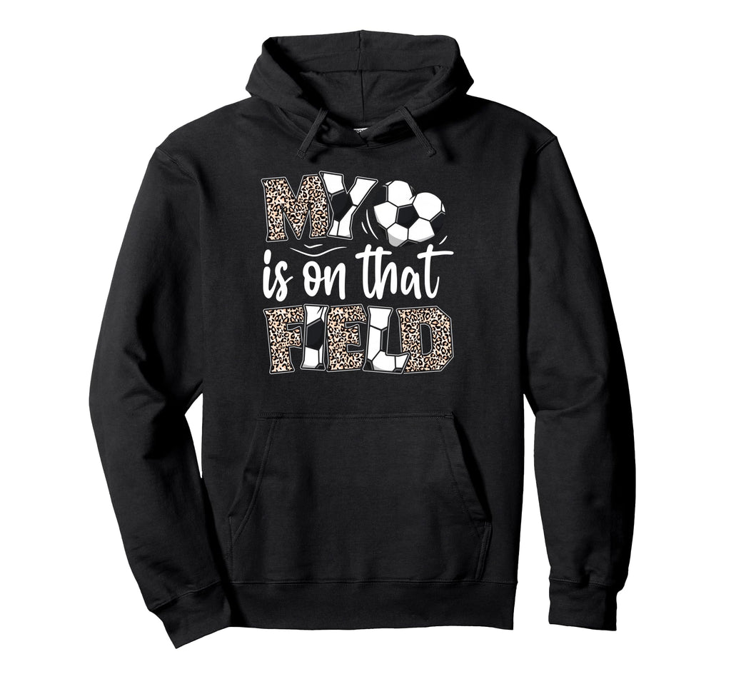 My Heart Is That Field Soccer Leopard Hoodie - Unique Graphic Men Women
