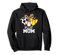 Ball Mom Funny Baseball Softball Hoodie - Minimalist Print for Adults