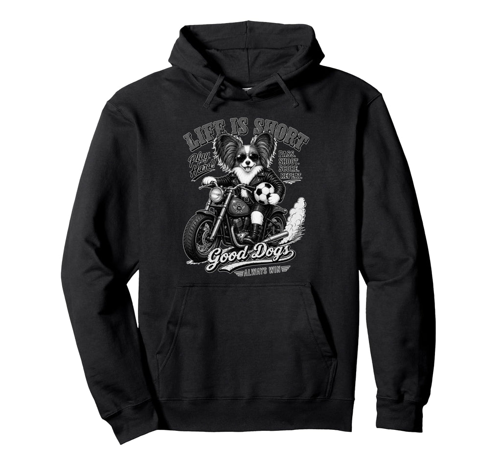Papillon Motorbike Love Footbal Hoodie - Aesthetic Graphic Men Women