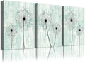 light green background Dandelion Canvas Wall Art Paintings for Living Room Canvas Print Wall Artworks Bedroom Decoration, 3 piece Framed office kitchen bathroom Wall decor posters Home Decorations