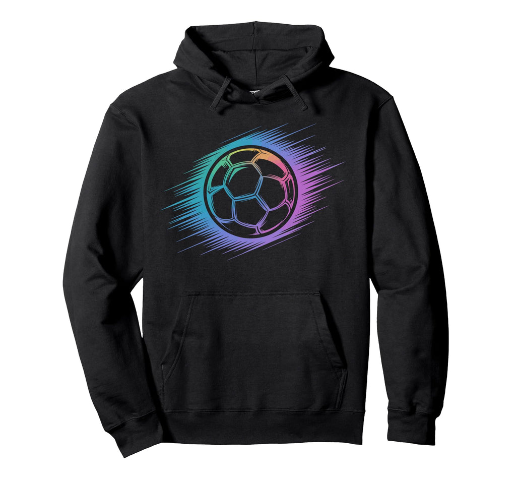 Colorful Soccer Silhouette Soccer Player Hoodie - Trendy Graphic Unisex
