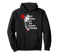 Lacrosse My Goal Is To Deny Yours Hoodie - Minimalist Print for Adults