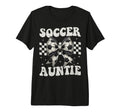 Soccer Auntie Funny Coquette Bow T-Shirt - Custom Art Print for Adults