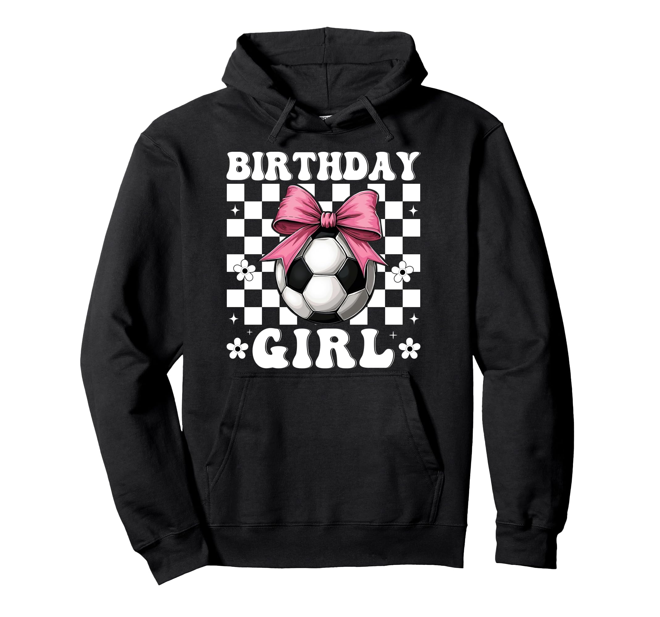 Birthday Soccer Soccer Mom Coquette Bow Hoodie - Graphic Print Unisex