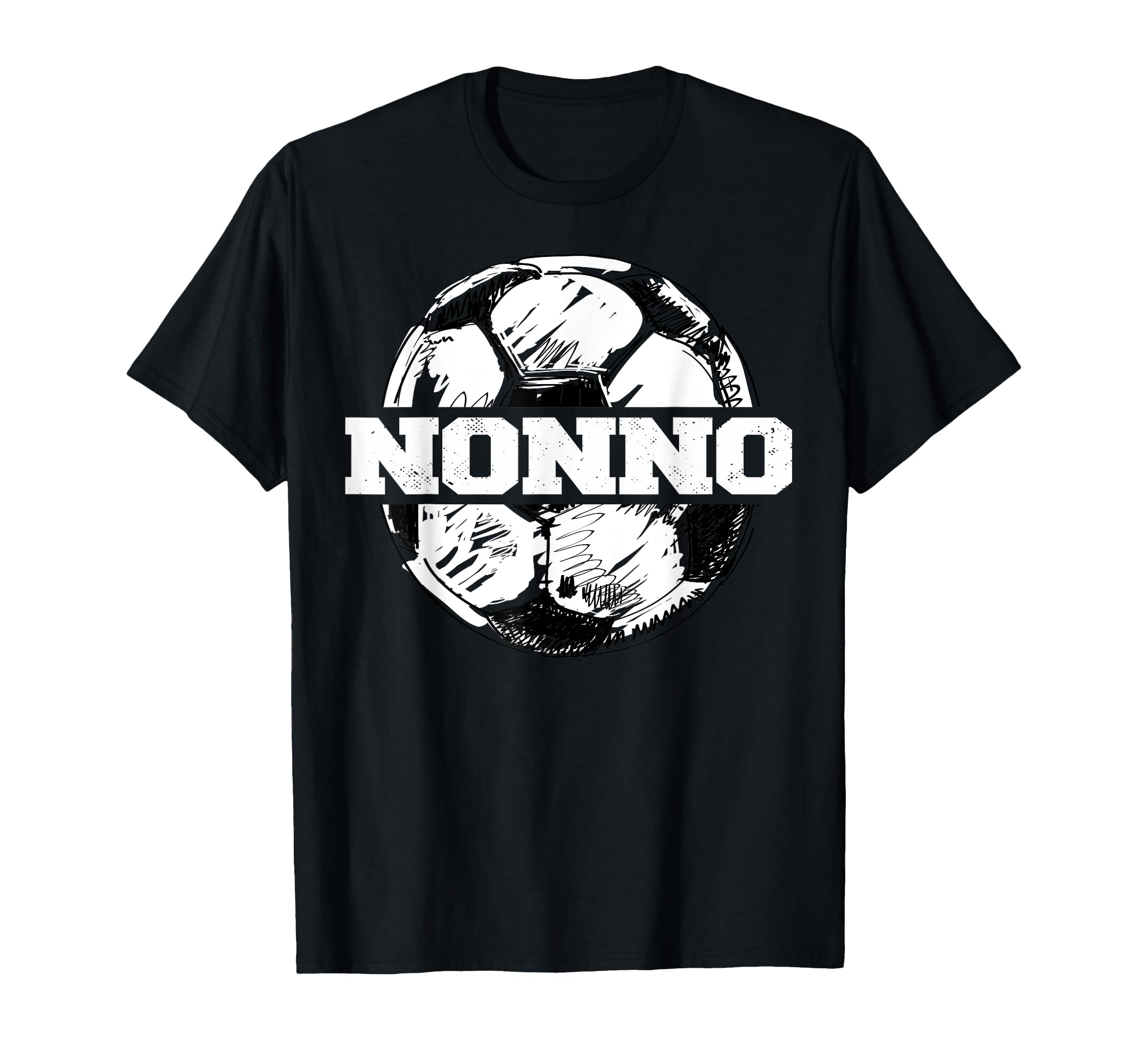 Soccer Nonno Soccer Ball Split Funny T-Shirt - Aesthetic Graphic Unisex