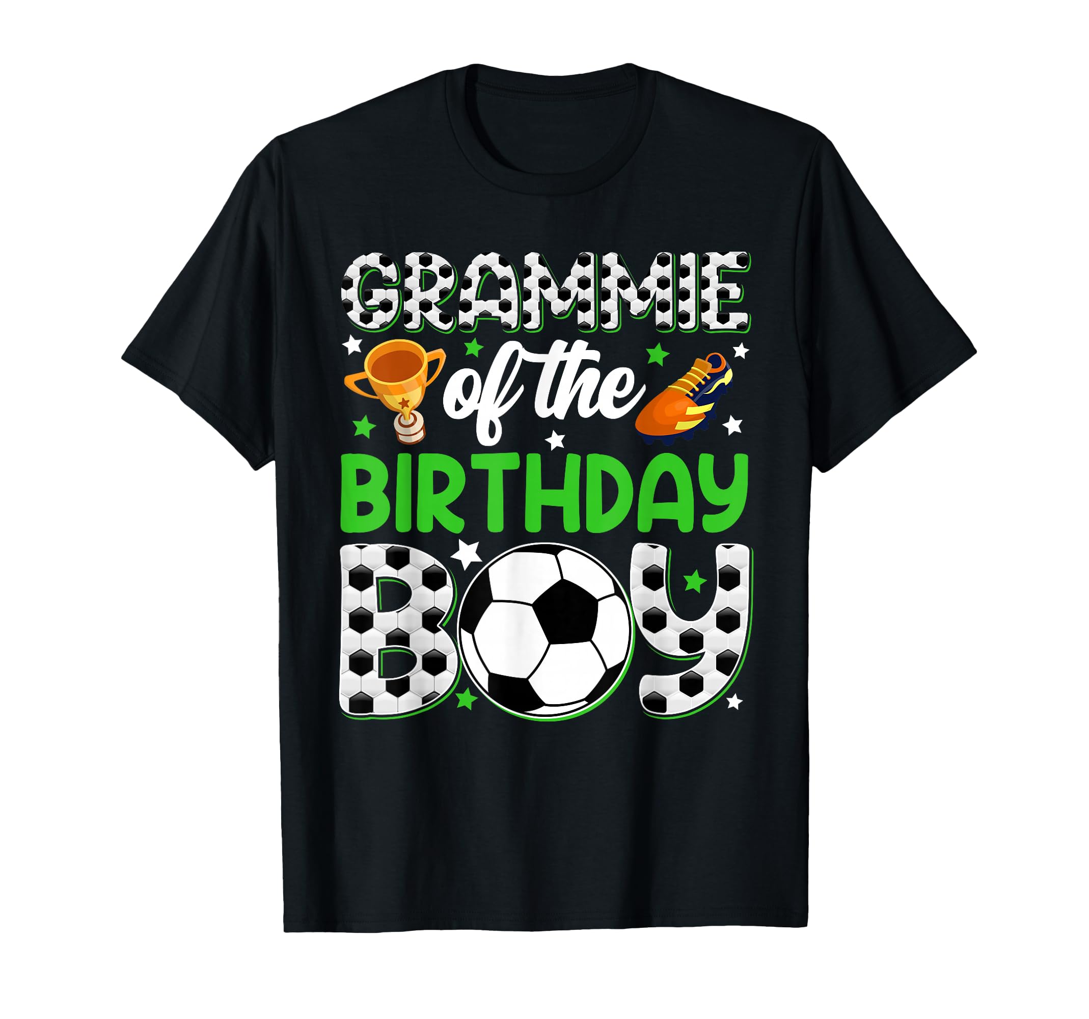 Grammie Birthday Soccer Party Family T-Shirt - Trendy Graphic Unisex