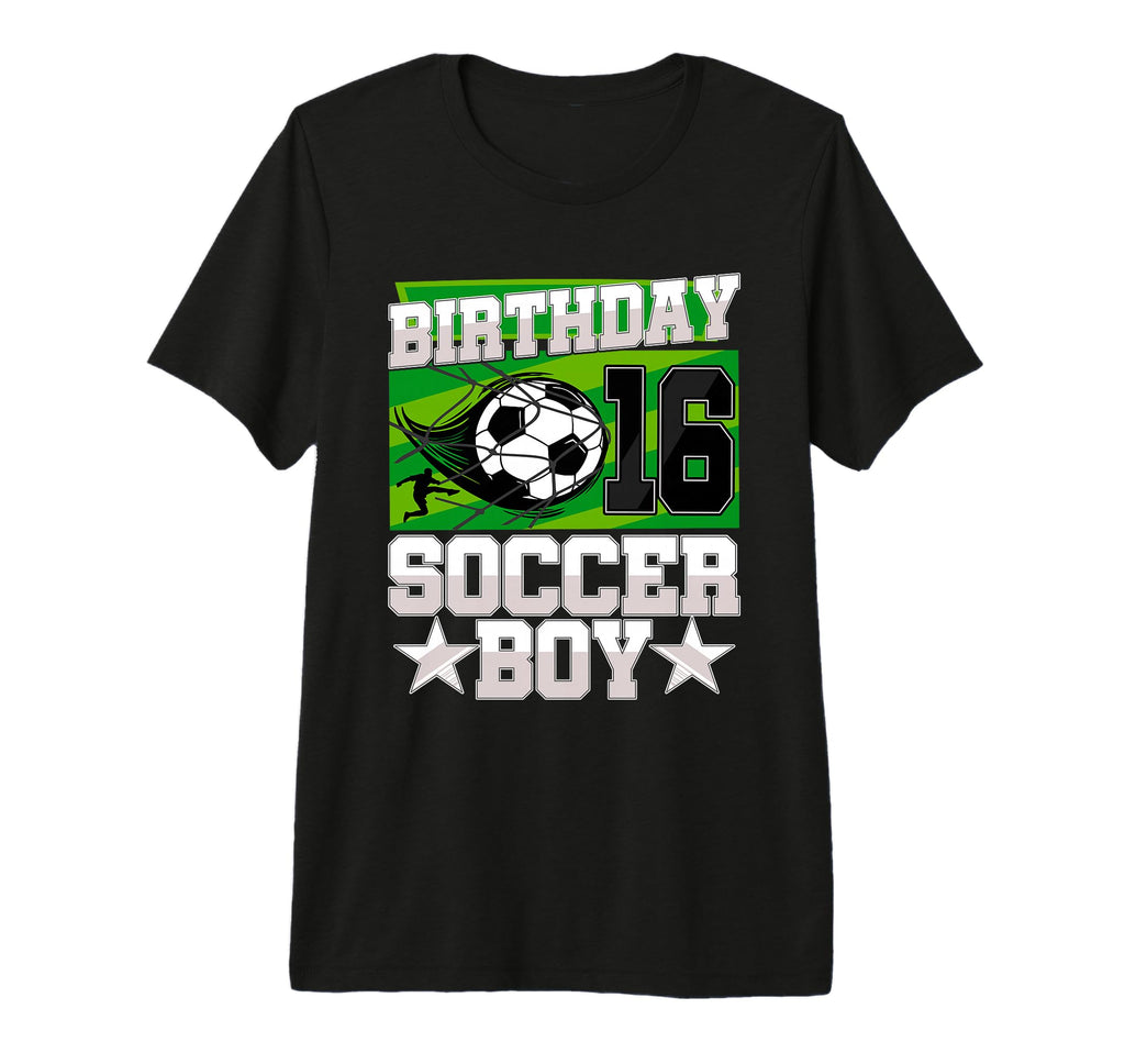Soccer Birthday Party 16Th Birthday 16 T-Shirt - Fun Novelty Design Unisex