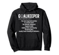Ice Hockey Goalkeeper Definition Ice Hoodie - Novelty Apparel for Adults