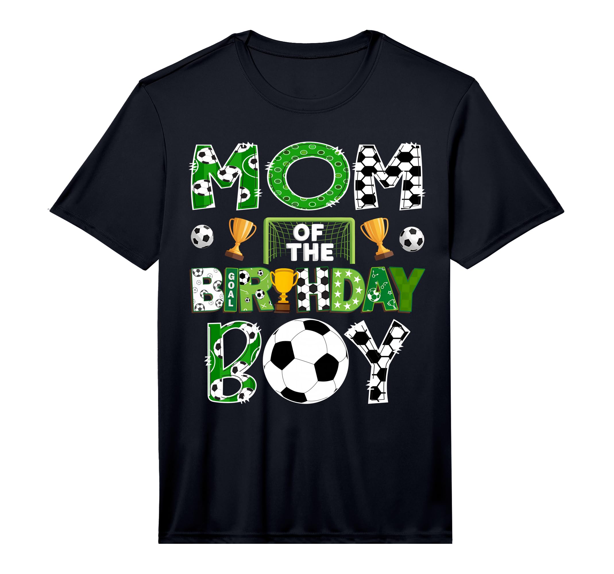 Mom Birthday Soccer Player Game Day T-Shirt - Novelty Apparel for Adults