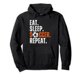 Soccer Lover Themed Eat Sleep Soccer Hoodie - Aesthetic Graphic Men Women