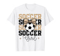 Groovy Soccer Coquette Bow Soccer T-Shirt - Casual Everyday Wear Unisex