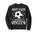 Soccer Lovers Just Who Loves Sweatshirt - Streetwear Style for Adults