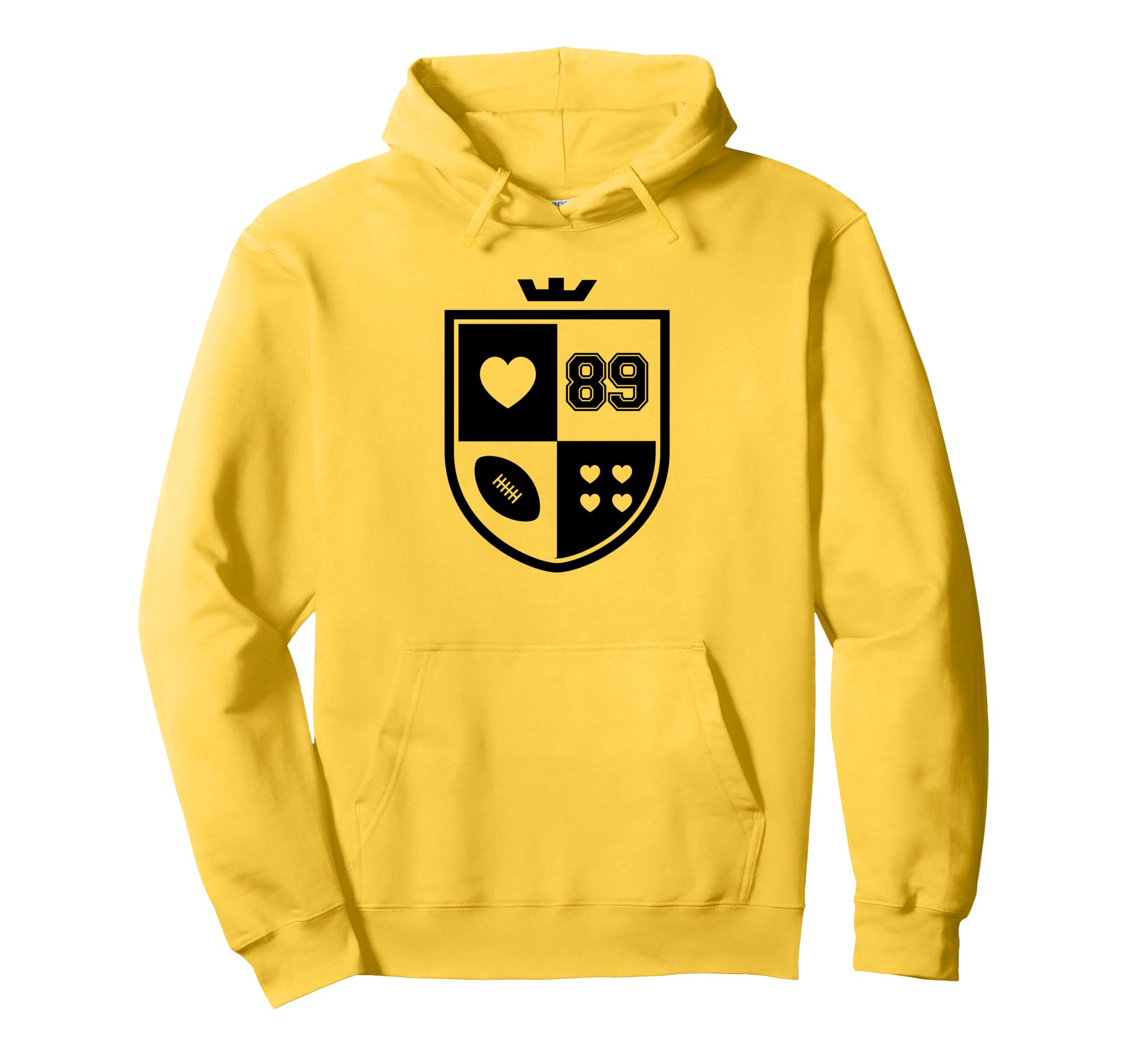 I Love Football I Heart Football Funny Hoodie - Trendy Graphic Unisex