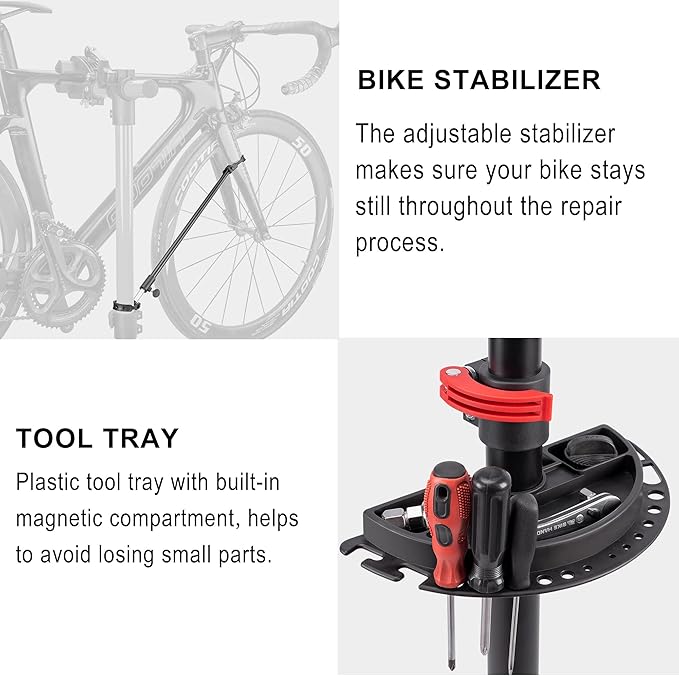 CXWXC Bike Repair Stand - For Maintenance Workstand Ebike Shop Home Mechanics for E Bike, Mountain and Road