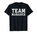 Team Manager High School Varsity T-Shirt - Graphic Print for Adults