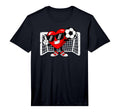 Valentine Soccer Heart Football T-Shirt - Streetwear Style for Adults