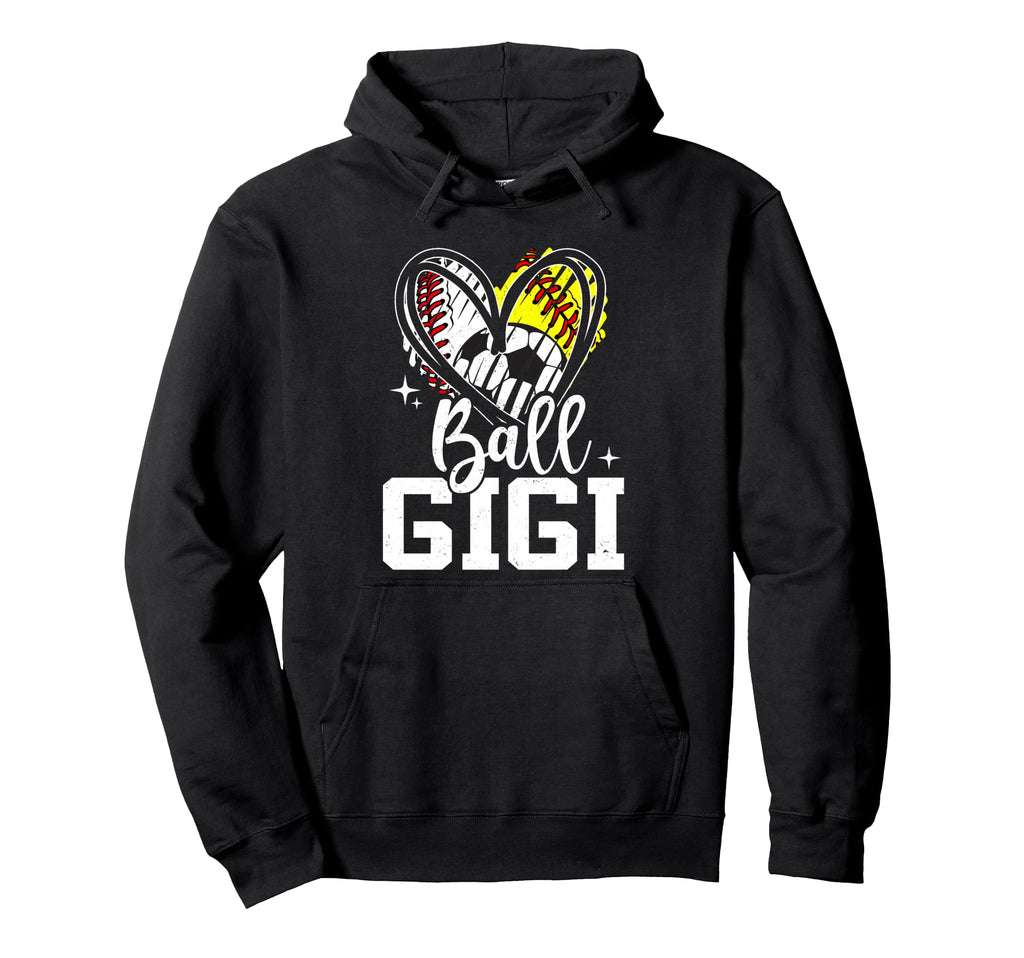 Ball Gigi Baseball Softball Soccer Grandma Hoodie - Novelty Apparel Unisex