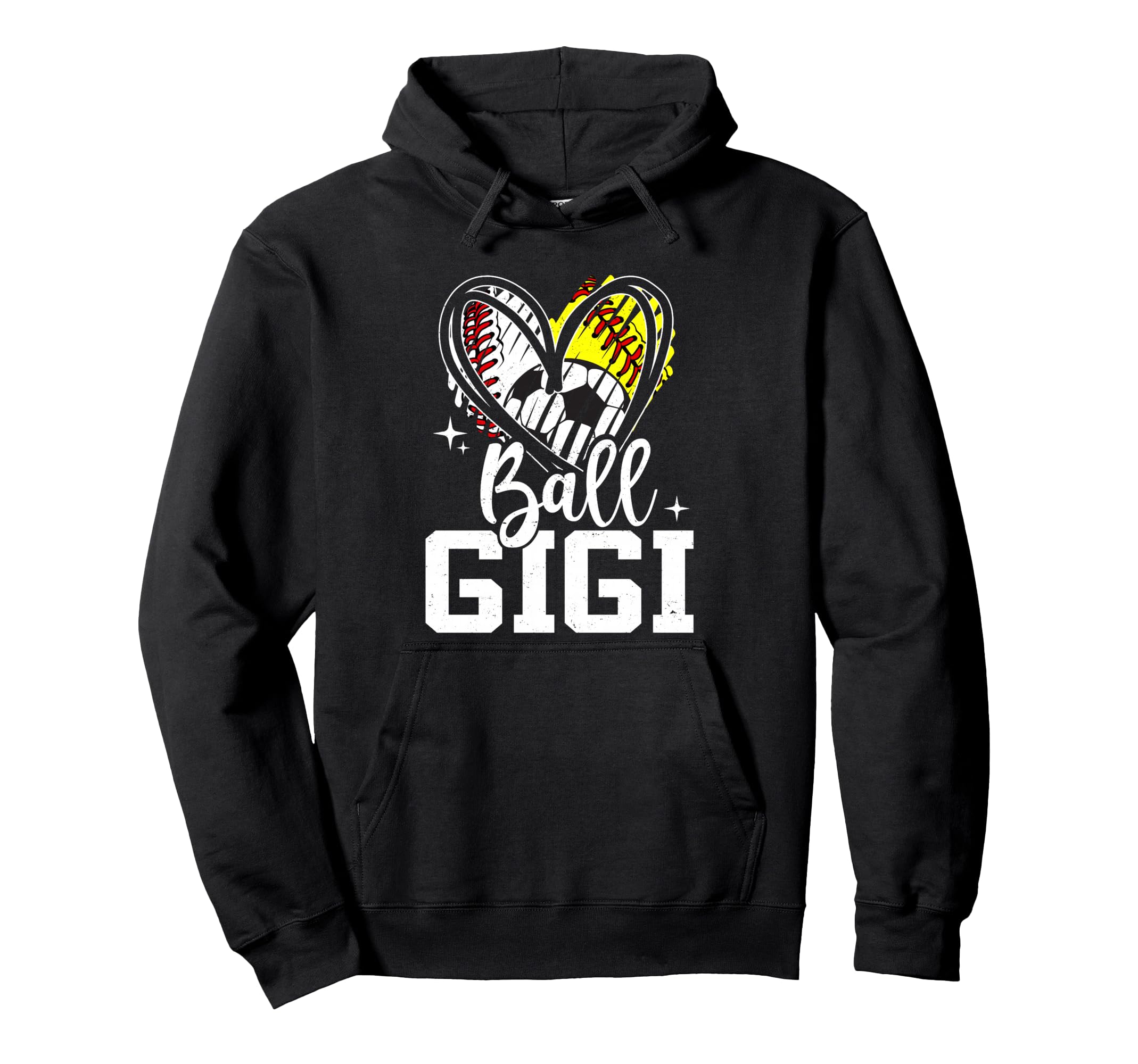 Ball Gigi Baseball Softball Soccer Grandma Hoodie - Novelty Apparel Unisex