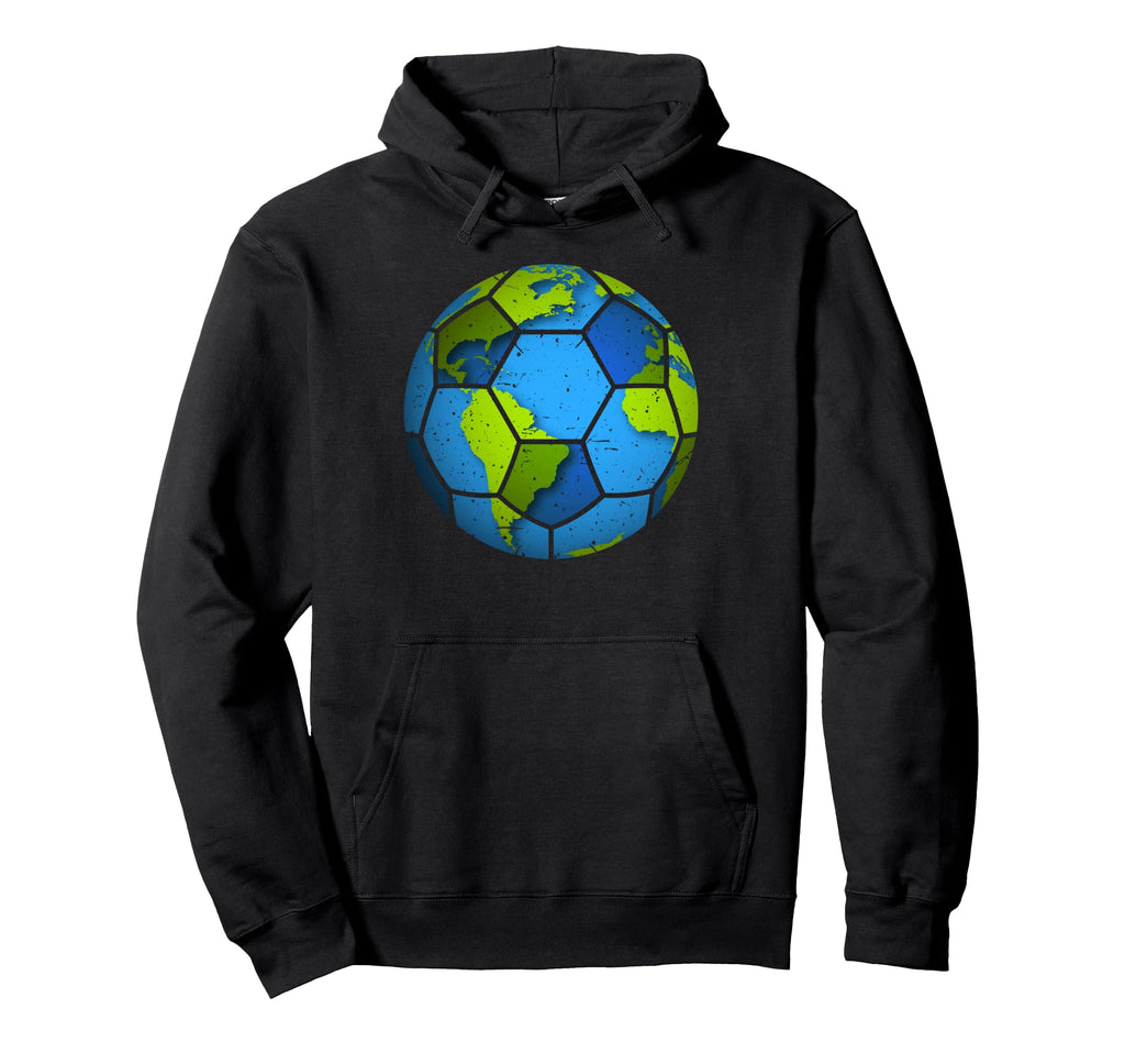 Earth Soccer Ball Earth Day Favors Hoodie - Unique Graphic for Adults