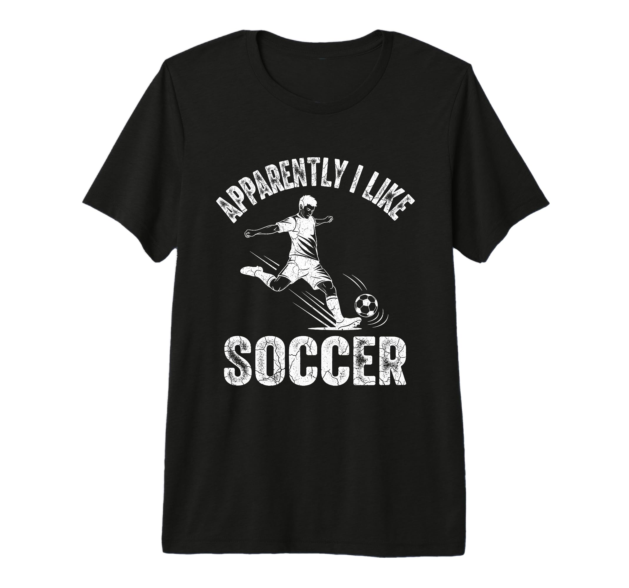 Apparently I Like Soccer Season Funny T-Shirt - Trendy Graphic Men Women