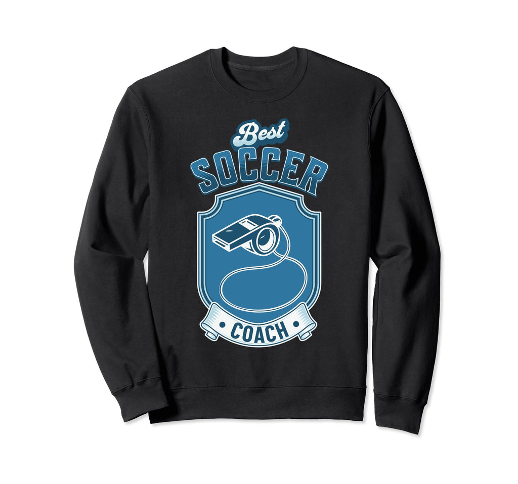 Fun Gift Best Soccer Coach Sweatshirt - Trendy Graphic Men Women